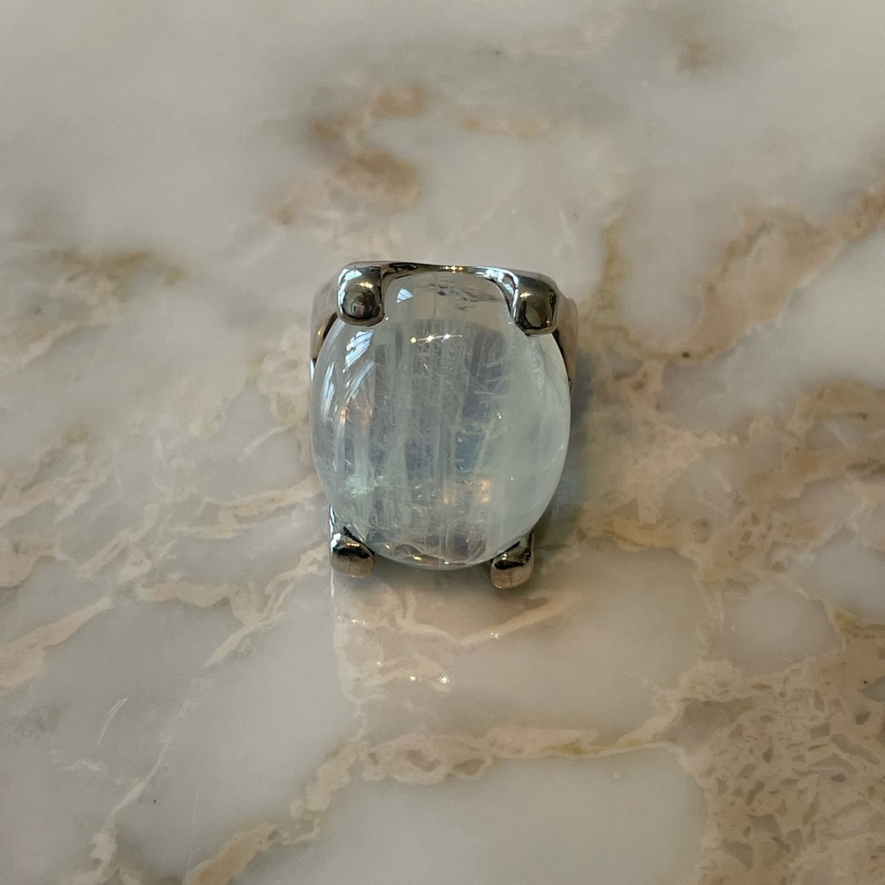 Moonstone Ring & Sterling Silver Statement Ring